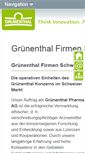 Mobile Screenshot of grunenthal.ch