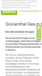 Mobile Screenshot of grunenthal.at