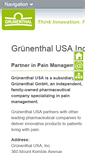 Mobile Screenshot of grunenthal.us