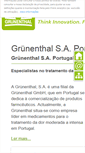 Mobile Screenshot of grunenthal.pt